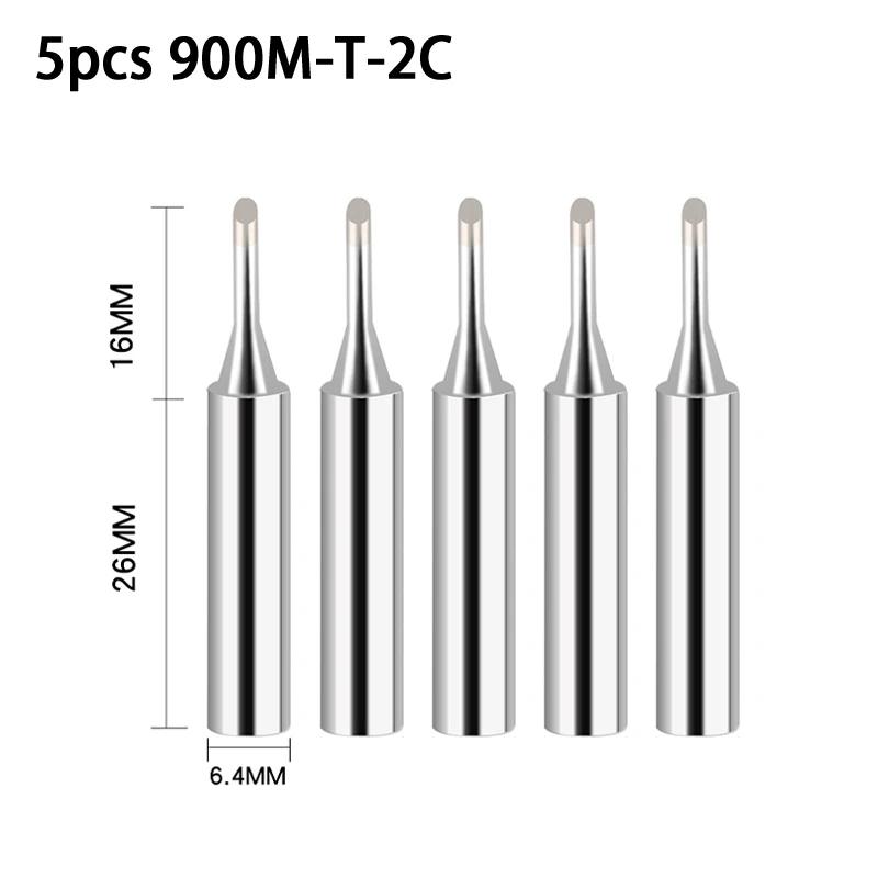 5Pcs Soldering Iron Tips K/SK/B/I/IS/1C/2C/3C/4C/2.4D/3.2D Soldering Iron Tips Set 900M-T Series BGA Soldering Tool Accessories