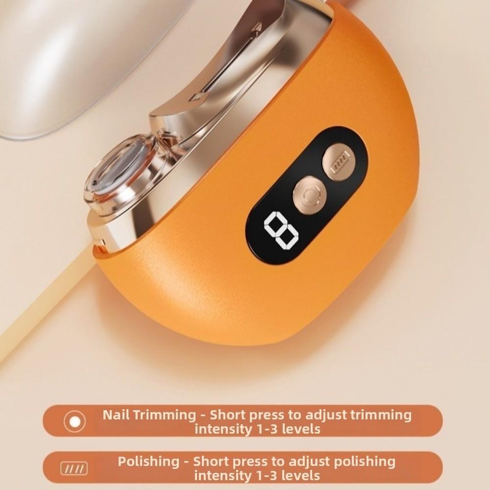 Anti-Pinch Electric Nail Trimmer Anti-Splash Automatic Nail Polisher Thick Nails