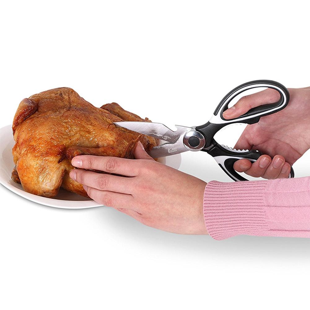 2pcs Stainless Steel Kitchen Multifunction Scissors Cutter for Fish Chicken Poultry Bone Cooking Tools