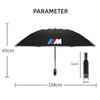 BBJN7 LED Automatic Folding Umbrella Windproof Umbrella Sticker For BMW M Power X1 E84 X3 F25 X5 E53 X6 E71 IX3 I3 320i 330d M4 1 3 5