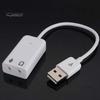 Portable 3D Virtual Network Audio Song Sound Card Adapter USB Channel with Cable
