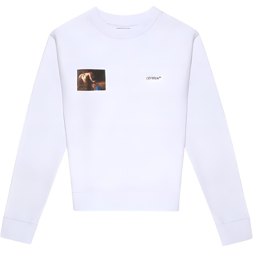OFF WHITE FW20 Sweatshirt Men's White OMBA025E20FLE0050110
