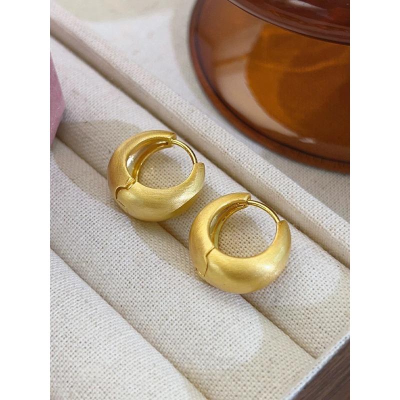 

Women s Fashion Simple Round High End Versatile Earrings 1 pair of earrings золотий