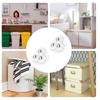 4PCS Non Punching Adhesive Furniture Ball Universal Pulley Household Mobile Base Accessories Trash Can Bottom Small Wheel