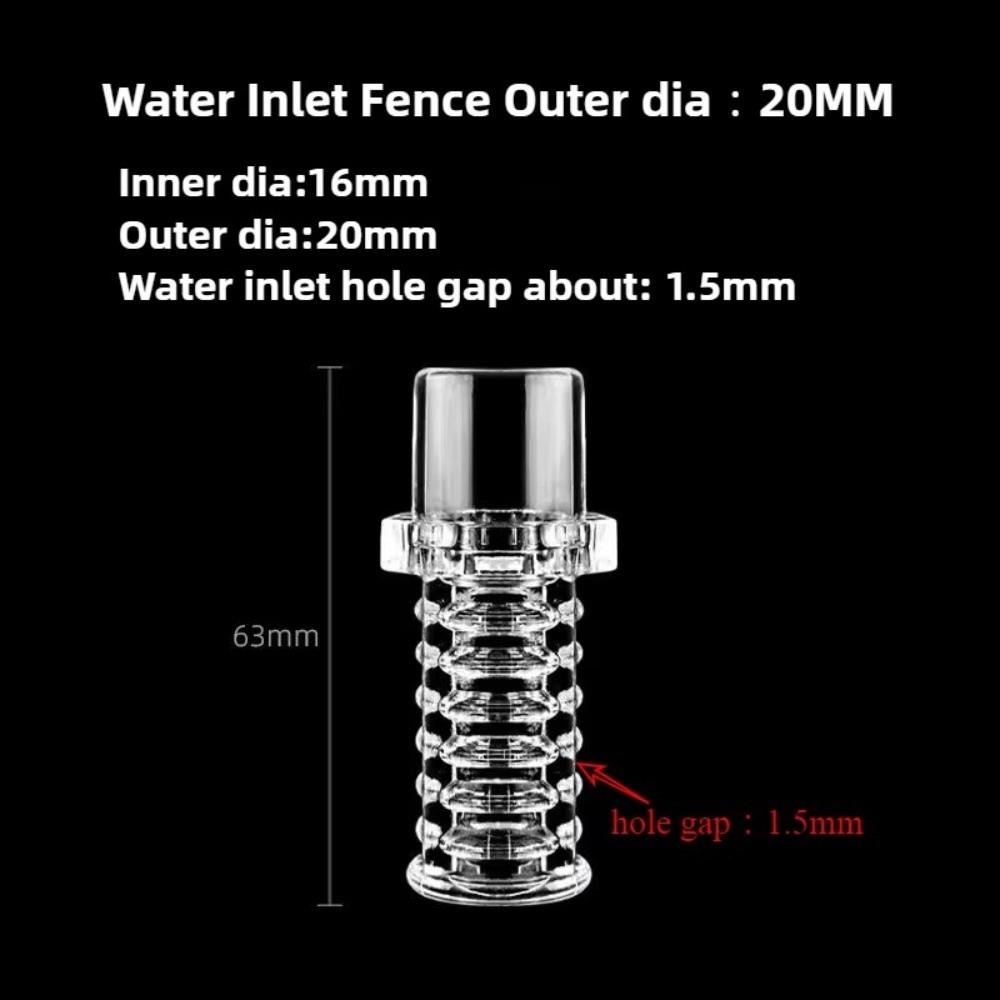 1pcs Acrylic Acrylic Pervious Flower Basket Transparent Outer Diameter 20/25mm Fish Tank Water Inlet Fence