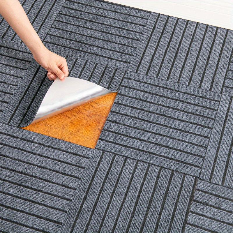 Bedroom Rug Bedroom and Living Room Easy To Maintain 30x30cm Splicing Block Self-adhesive Carpet With Water Absorption Home