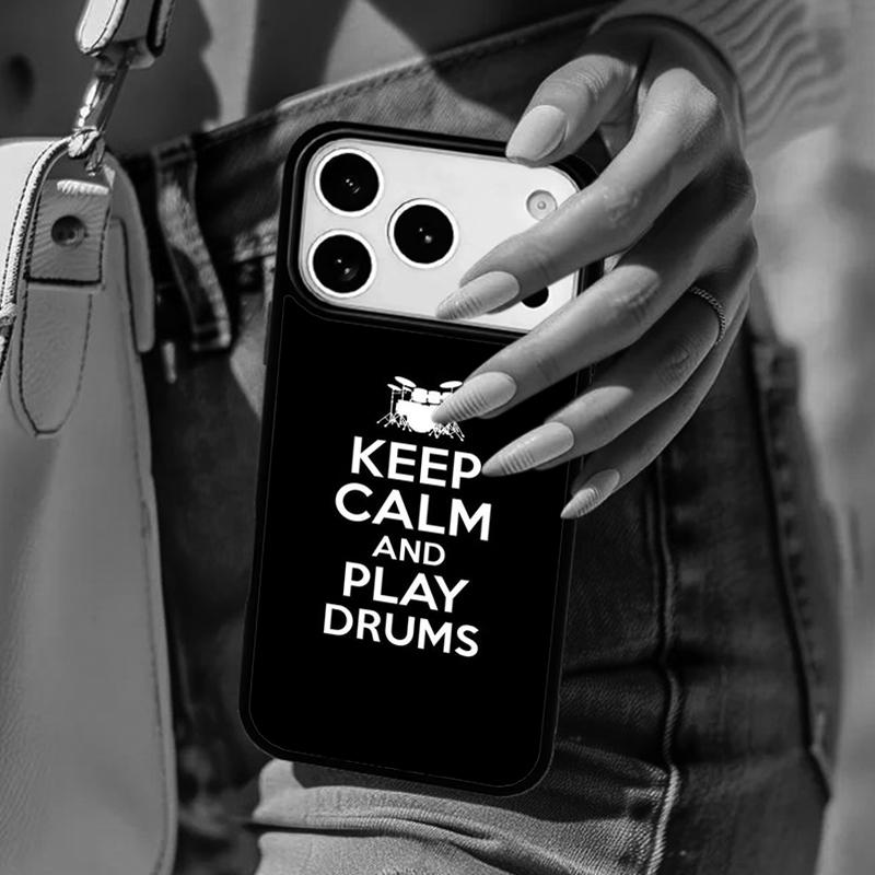 Drummer Playing Drums Phone Case For iPhone 17 Air 14 15 13 12 Max Cover For Apple 14 15 16 16e 11 Pro Max Plus