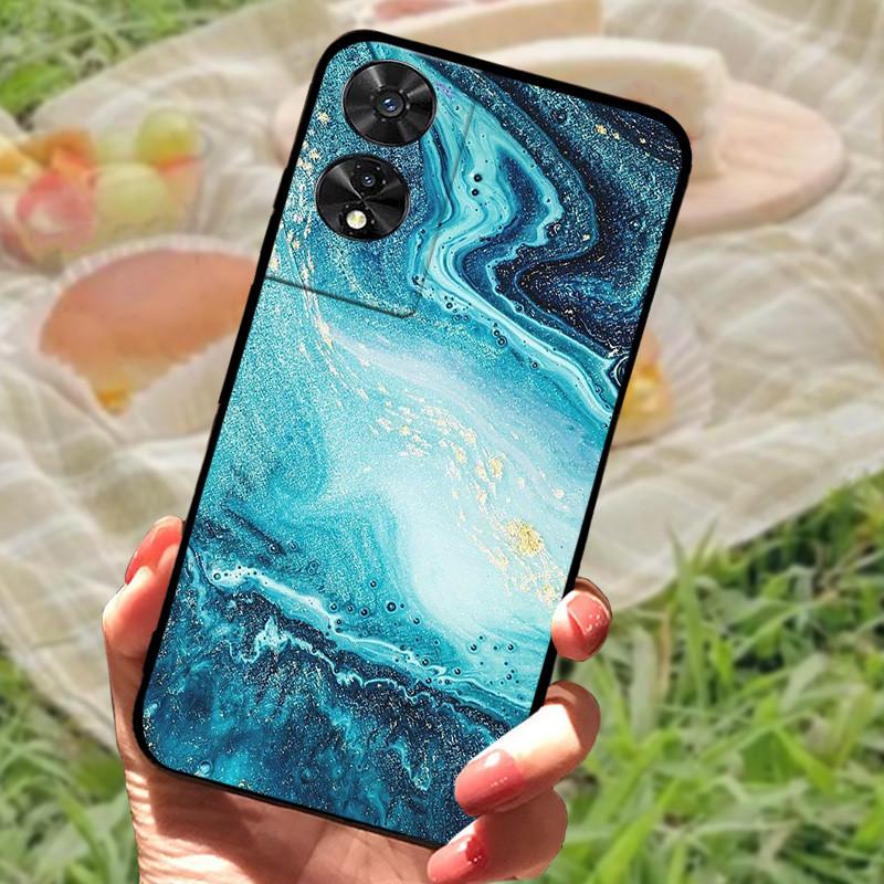 For TCL 505 Case Cover For TCL 50 SE Silicone Soft Marble Black Bumper Funda Coque for TCL 50 5G Full Protective TCL505 TCL50 SE