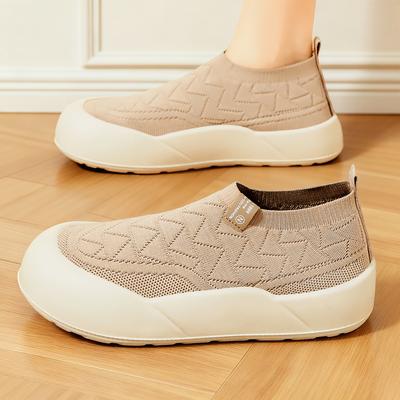 Shoes Women's Shoes Summer Versatile Fashion Single Shoes Soft Sole Soft Surface Thick Sole Comfortable Mother Shoes One Pedal Casual Shoes