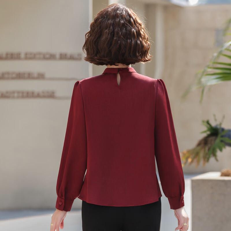 Women's Elegant Ribbon Long Sleeve Blouse