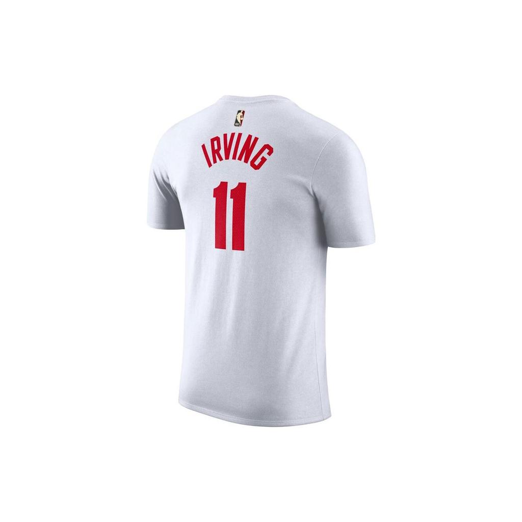 Nike NBA Brooklyn Nets Kyrie Irving S/S T-shirt White/Red Men Streetwear DV6859-105
