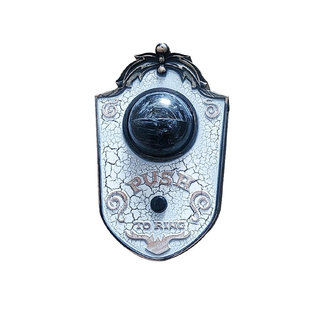 Halloween Doorbell with LED Rotating One-eyed Eyeball Creepy Sounds Scary Haunted Doorbell Halloween Decoration for Home Party Bar Props.