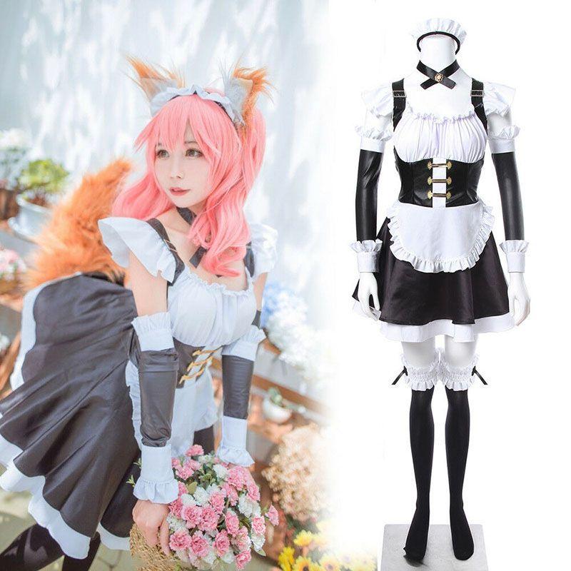 Breathable Fgo Tamamo No Mae Cosplay Costume Full Set For Ultimate Comfort