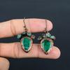 Emerald Copper Electroformed Earrings, Handmade Gemstone Earrings Jewelry, Gifts For Wife Brand New Earrings