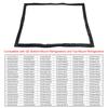 WR14X36194 Freezer Door Gasket for GE Refrigerator Freezer Models WR14X31558