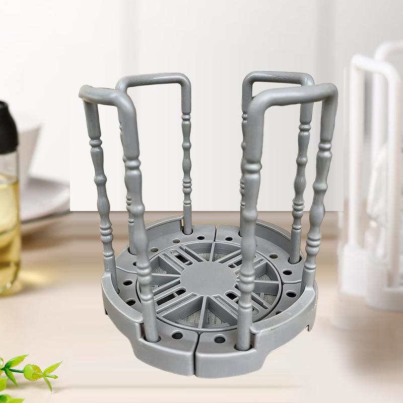 Portable Retractable Bowl Holder Drain Removable Cabinet Dishes Storage Rack Water Cup Kitchen Organizer