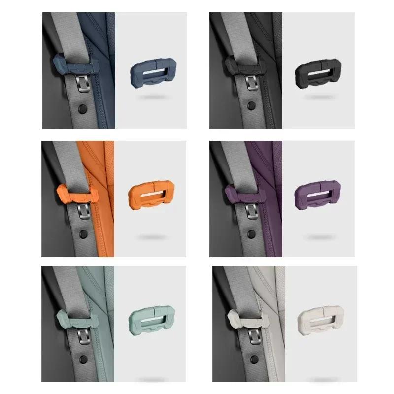 Car Silicone Safety Belt Buckle Covers Seat Clip Frame For Subaru XV Forester BRZ Outback Legacy Interior Accessories