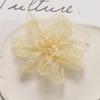 Decorative Organza Fabric Flower DIY Jewelry Accessories Soft Touch for Wedding Bridesmaid Party Hair Clip Making