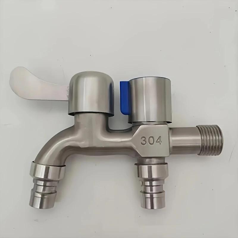 Waschmaschinenhahn G1/2-Anschluss, leicht zu öffnender/schließender Kompressionsventil-Einlochmontagehahn, modernes Design