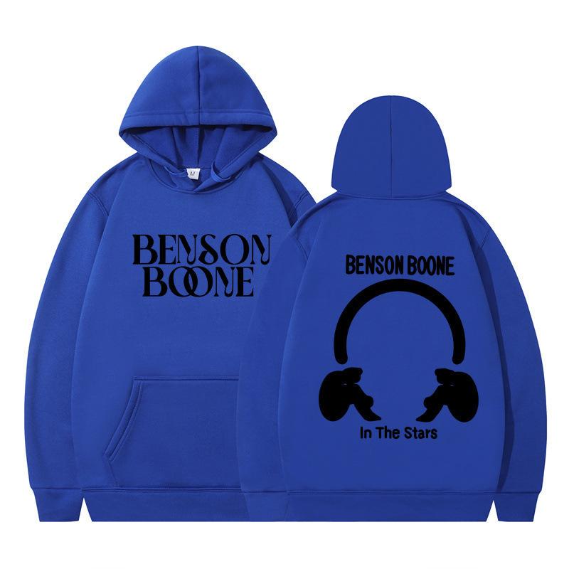 Hooded Sweater Harajuku Funny Benson Boone Sweater Long Sleeve Men's and Women's Pullover