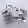 Boys' and Girls' Fleece-Lined Winter 3-Piece Set: Infant To Toddler Sweatshirt & Jacket (1-3 Years)