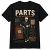 """Warte auf Teile" Lustiges Skelett Mechaniker Grafik T-Shirt, Unisex Lässig Sommer"""