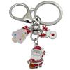 Exquisite Christmas Keychain: Santa, Reindeer, Gift Box, and Bell Ornaments Pendant