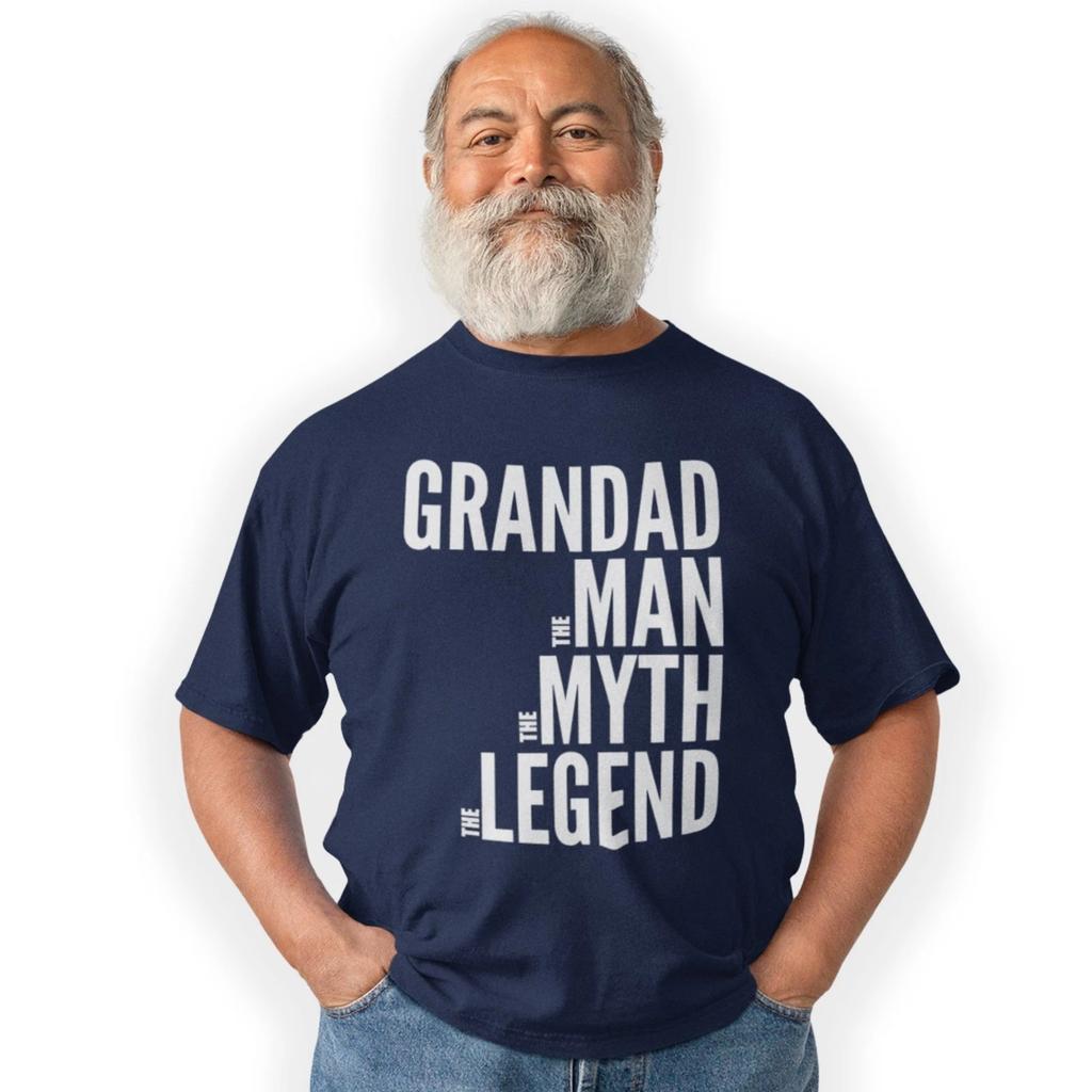 Grandad The Man The Myth The Legend T-Shirt Grandfather Birthday Fathers Day Gif