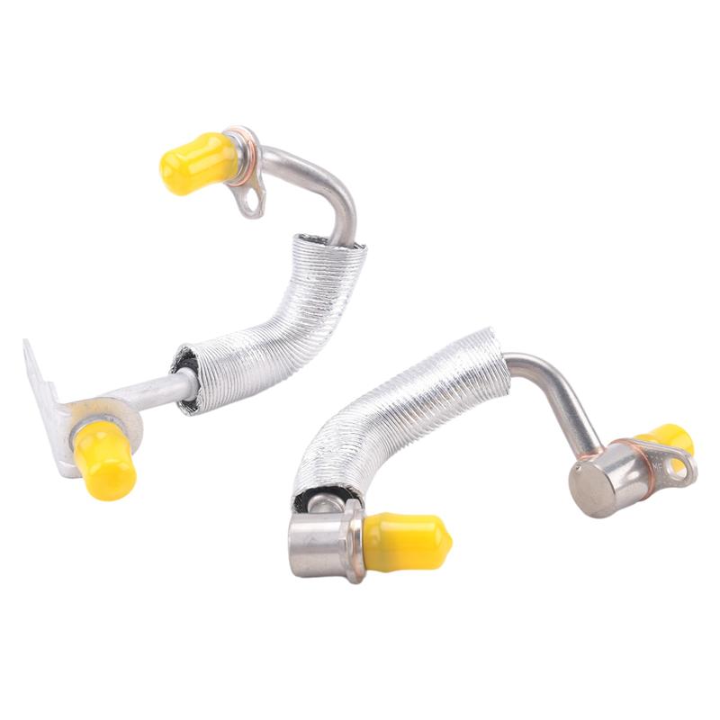 L10A For BMW X3 X4 X5 N20 N26 F25 Compatible 1 Pair 11538853292 11538853293 Car Turbocharger Coolant Lines Hose Pipe