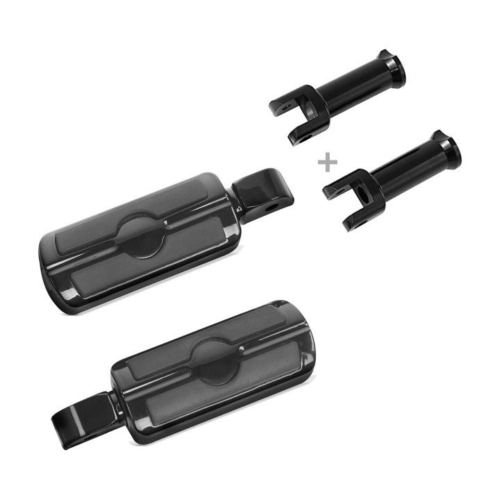 Selle passager compatible avec Harley Softail Street Bob 18-25 Stripe + Repose pieds passager
