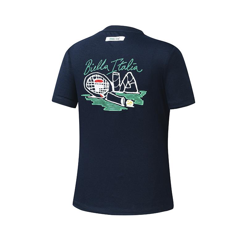 FILA Tennis Moisture-Wicking Simple T-Shirt Women tops A11W633109FDB