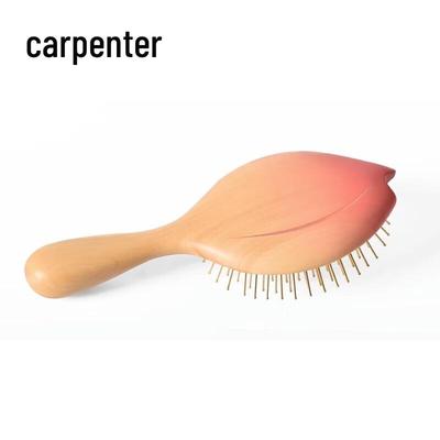 Carpenter Tan Cherry Blossom Air Cushion Massage Comb