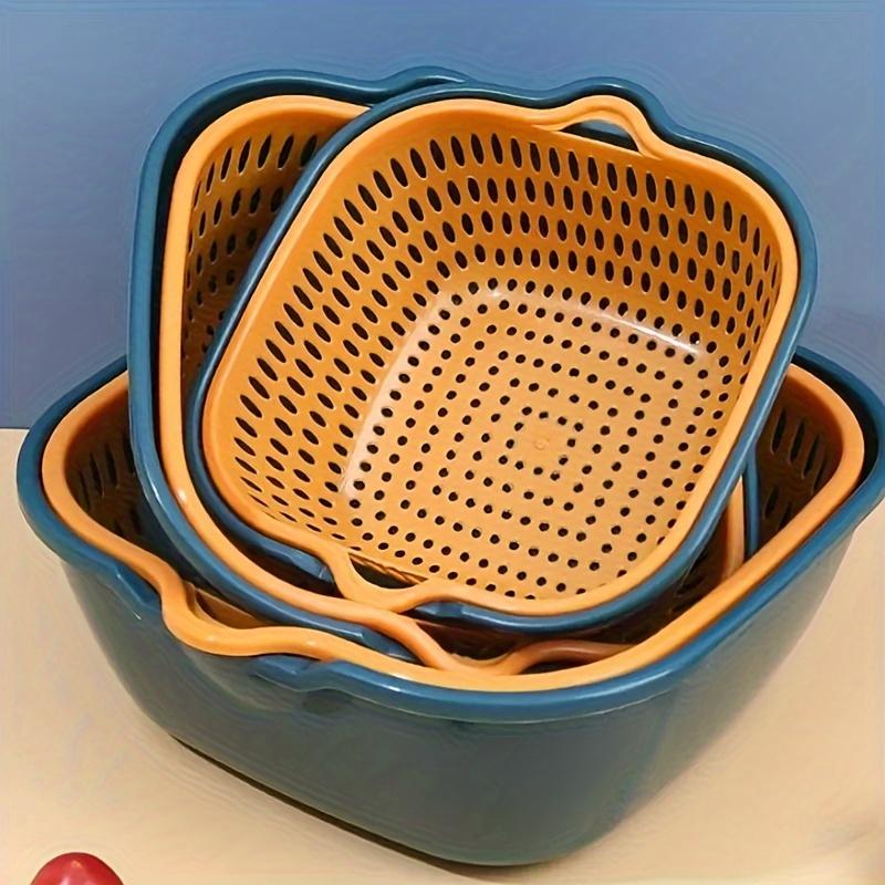 6pcs Reusable Vegetable Washing Basket, Filter Screen Basket, Kitchen Household Filter Screen, Fruit and Vegetable Washing Basket, Kitchen Supplies