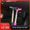 Adesivo de Carro Portátil Ferramenta de Limpeza de Vidro de Janela Chuvosa Limpador Telescópico Cabo Extensível Limpador de Espelho Lateral de Carro Para Tes