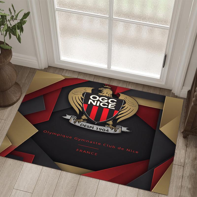 OGC Nice FC Design Crystal Velvet Carpet Cozy Non?Slip Printed Rug For Bedroom Living Room Entrance