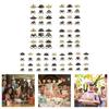 Colorful Themed Party Paper Decorations Portable Foldable Birthday Celebration DIY Supplies