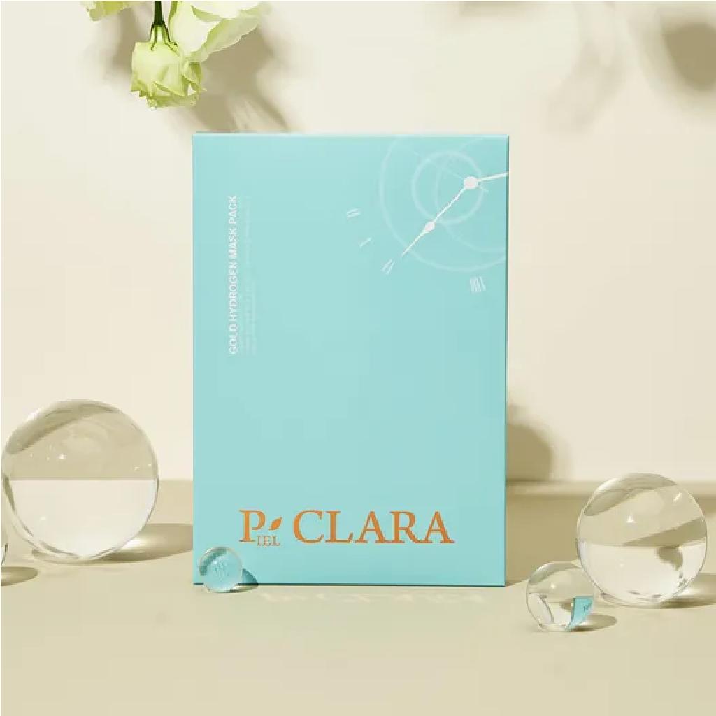 P CLARA 3-Step Gold Hydrogen Mask Pack 1 Box of 5 Sheets 3+1