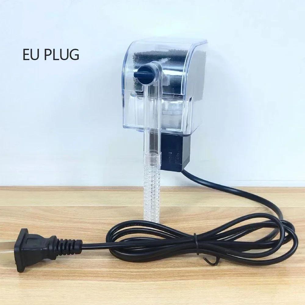 Мини настенный аквариумный фильтр фильтр-водопад для маленького аквариума USB оборудование для фильтрации с фильтрующими материалами и циркуляцией