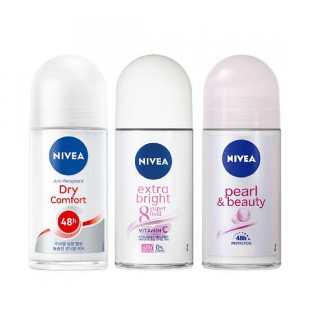 

Дезодорант Nivea Roll On 50 мл Dry Bright Pearl Beauty Выберите 1 Roll On Dry