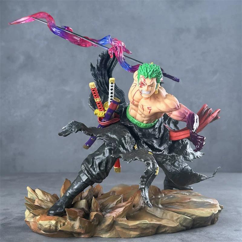 One Piece King Gk Rhonoa Solon Handheld Convertible Model Ornament Double Headed Carving Action Figure Collectible Toy