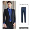 TELUOMAN 50% Wool Sapphire Blue Business Attire
