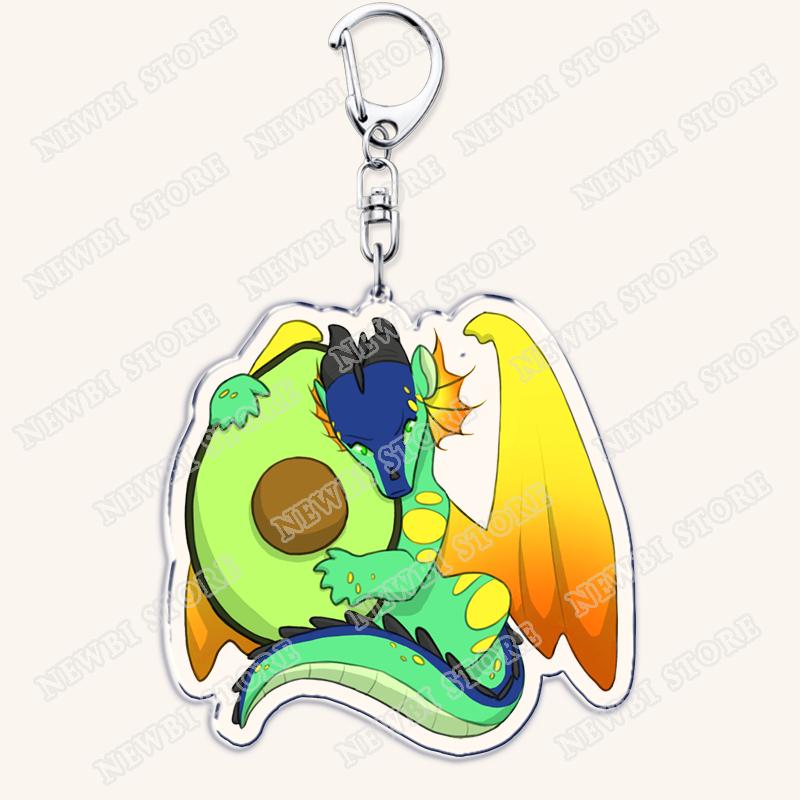 

Wings of Fire Dragons Keychains for Women Accessories Bag Tsunami Moon Starflight Qibli Glory Keyrings Jewelry Fans Friends Gift
