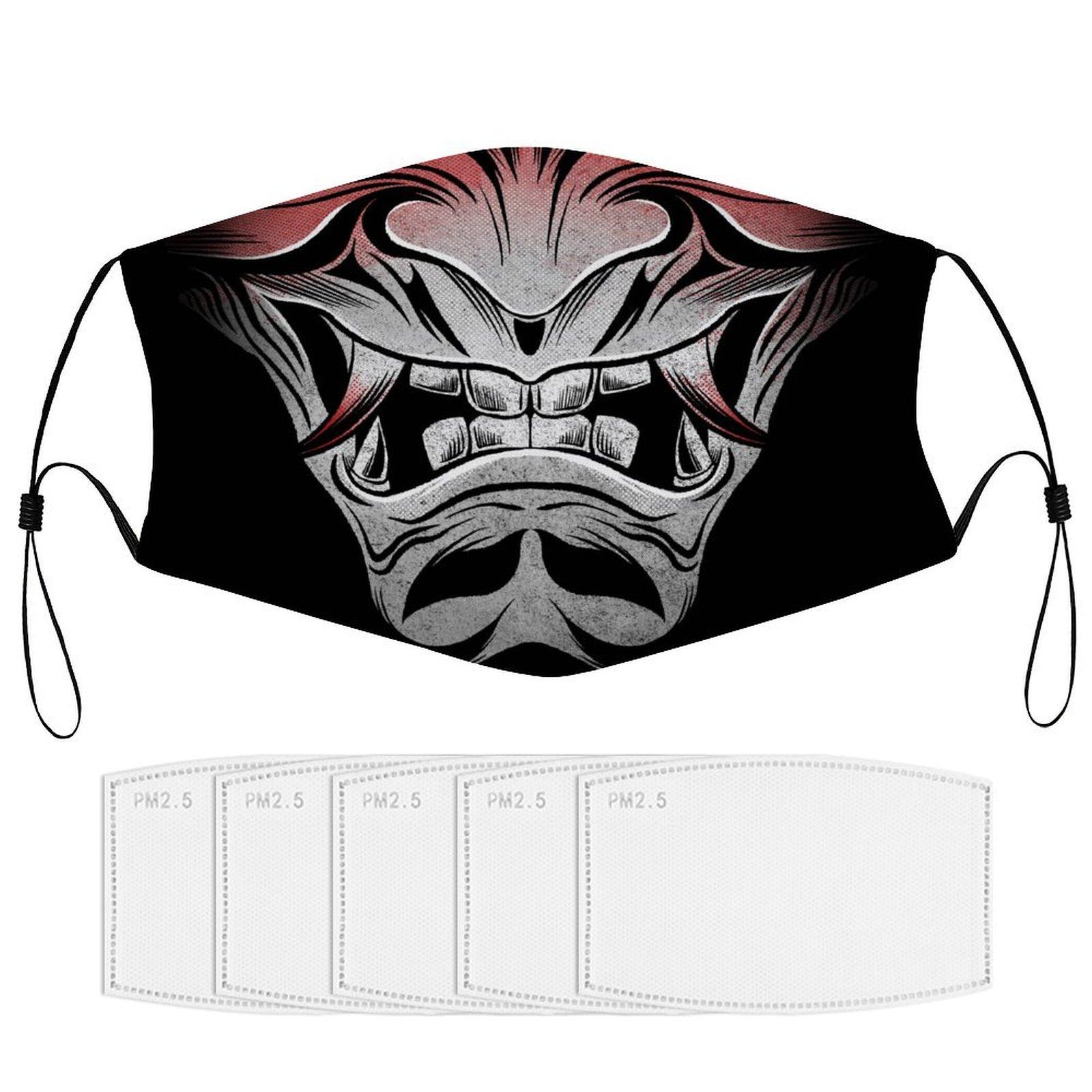 

1 упаковка защитных масок для лица со сменными 5/10/15 фильтрами и мягкой эластичной нейлоновой тканью, обеспечивающей дышащую и прочную ежедневную защиту 5-Filters