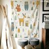 Cute Cartoon Wall Tapestry Aesthetic Wall Hanging Printed Fabric Blanket Decorative Tapestries for Bedroom Living Room Home Decor