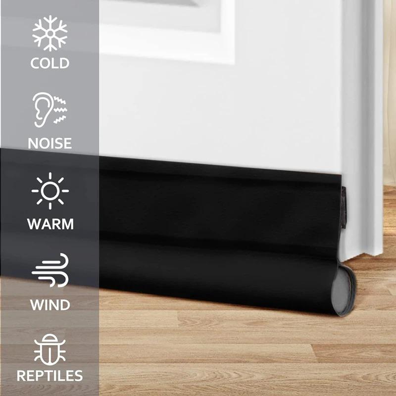 2/1PCS Door Bottom Sealing Strip Windproof Waterproof Strip Door Under Wind Shield Insulated House Acoustic Foam Sealing Strips