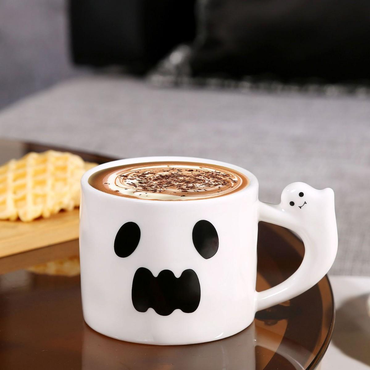 Скандинавская креативная интернет-знаменитость призрачная кружка Хэллоуин подарок высокая ценность керамическая кружка сувенир подарок смешная 300ml