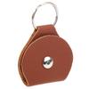 Stylish Guitar Picks Holder Soft PU Leather Plectrum Storage Case Keyring Guitar Accessory