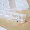 28-Compartment Flip-Top Clear Storage Box for Beads, Jewelry, and Nail Art Accessories