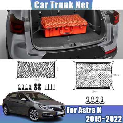 Car Trunk Net For Opel Vauxhall Holden Astra K 2015~ Vehicle Auto Black Mesh Nylon Trunk Storage Nets Car Accessories