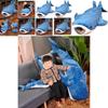 Whale Shark Plush Toy Cute Blue Whale Doll Cushion Soft Stuffed Animal For Kids